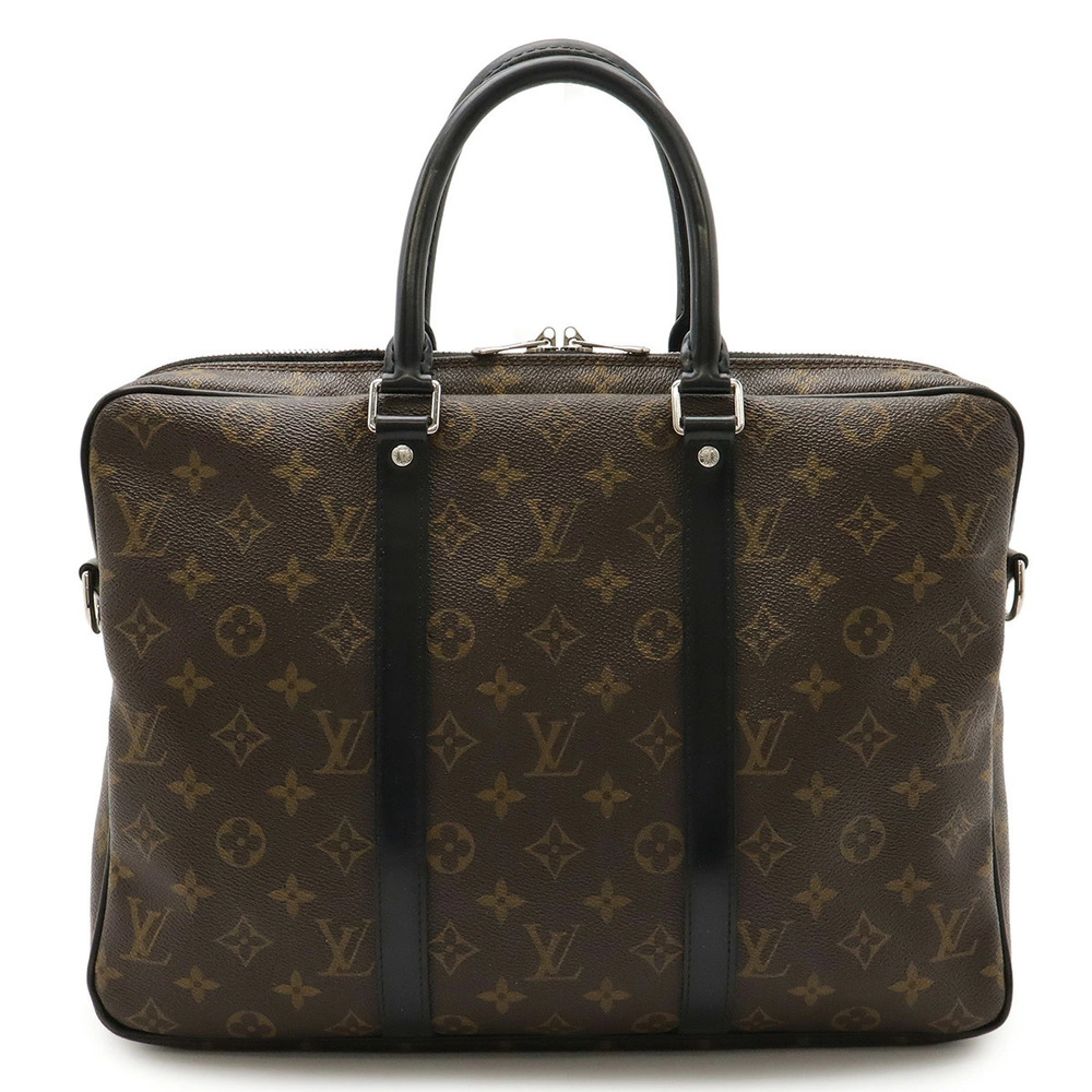LOUIS VUITTON Macassar Brown PDV Port Voyage Business Bag Briefcase